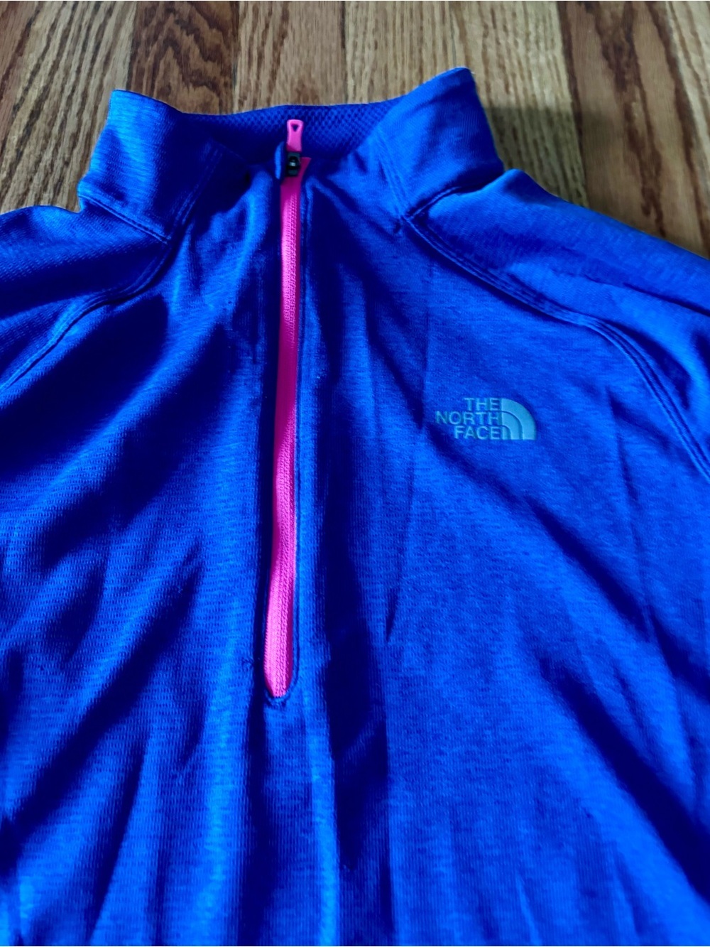 The North Face Royal Blue Women's Pullover with Yellow Logo - Picture 2 of 9
